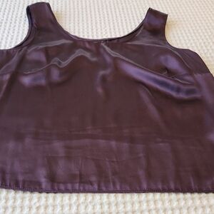 Oblique Silky Plum Tank Top Sz 16